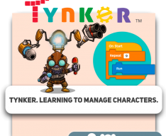 Tynker. Learning to manage characters.  - Programming for children in Miami