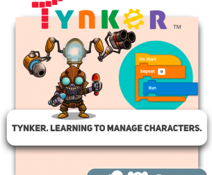 Tynker. Learning to manage characters.  - Programming for children in Miami
